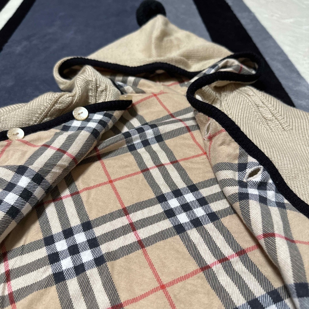 BURBERRY(バーバリー)のバーバリー　ベビーポンチョ 可愛い品 キッズ/ベビー/マタニティのベビー服(~85cm)(ジャケット/コート)の商品写真