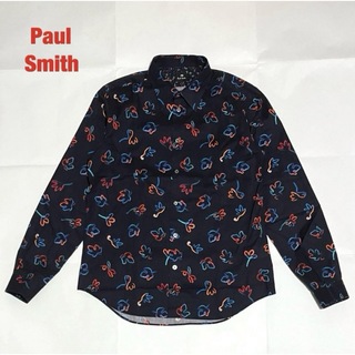 ポールスミス(Paul Smith)の【人気】PS Paul Smith　ポールスミス　総柄シャツ　カラフルリーフ柄(シャツ)