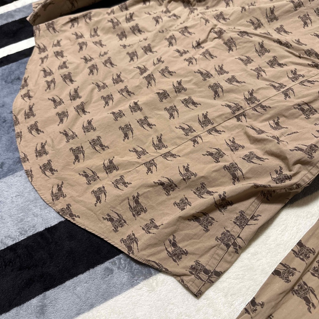 BURBERRY(バーバリー)のレア品　BURBERRY ホースロゴ  シャツ サイズＬ メンズのトップス(シャツ)の商品写真