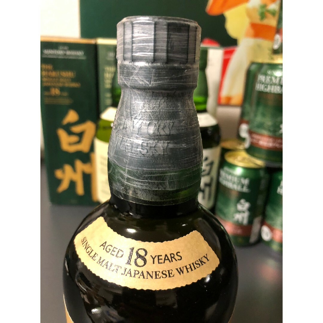 サントリー(サントリー)の【新品】白州NV ・シェリー樽原酒ブレンド・10年・12年・18年 19本セット 食品/飲料/酒の酒(ウイスキー)の商品写真