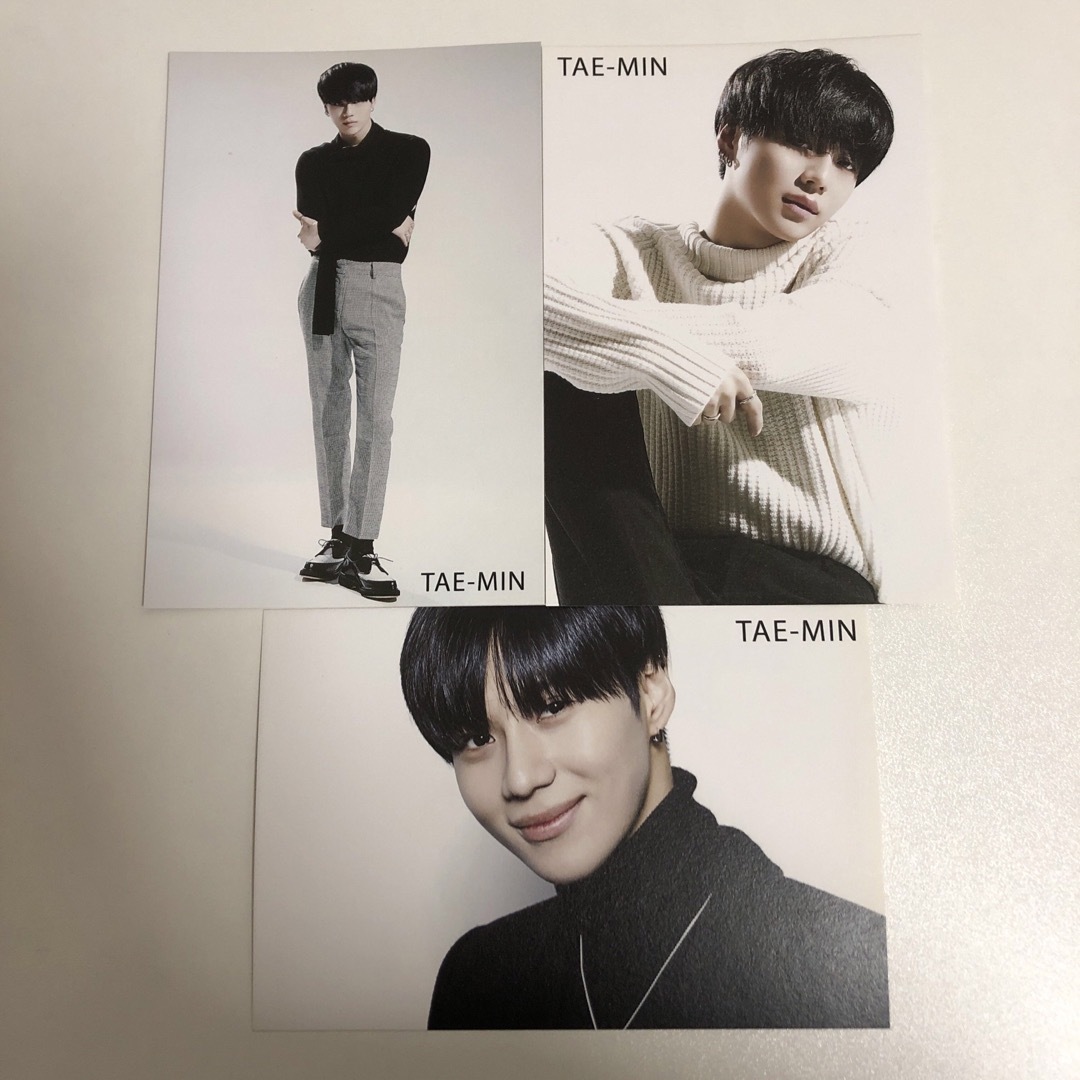 SHINee(シャイニー)のテミン  ポストカード　３枚セット エンタメ/ホビーのCD(K-POP/アジア)の商品写真