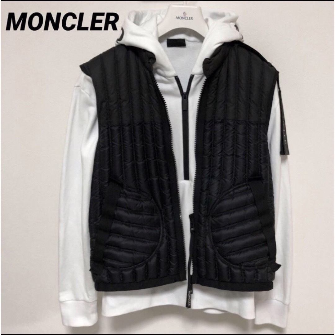 MONCLER(モンクレール)のモンクレール　SNOOK　クレイググリーン　薄手ダウンベスト　ブラック　国内正規 メンズのジャケット/アウター(ダウンベスト)の商品写真