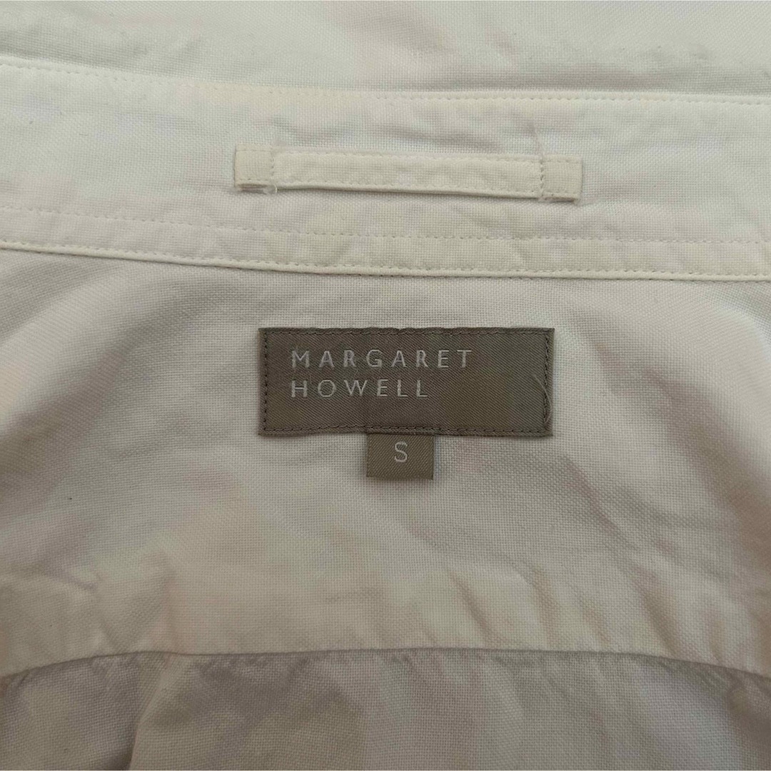 MARGARET HOWELL(マーガレットハウエル)の古着  90s MARGARET HOWELL 長袖 シャツ ホワイト メンズのトップス(シャツ)の商品写真