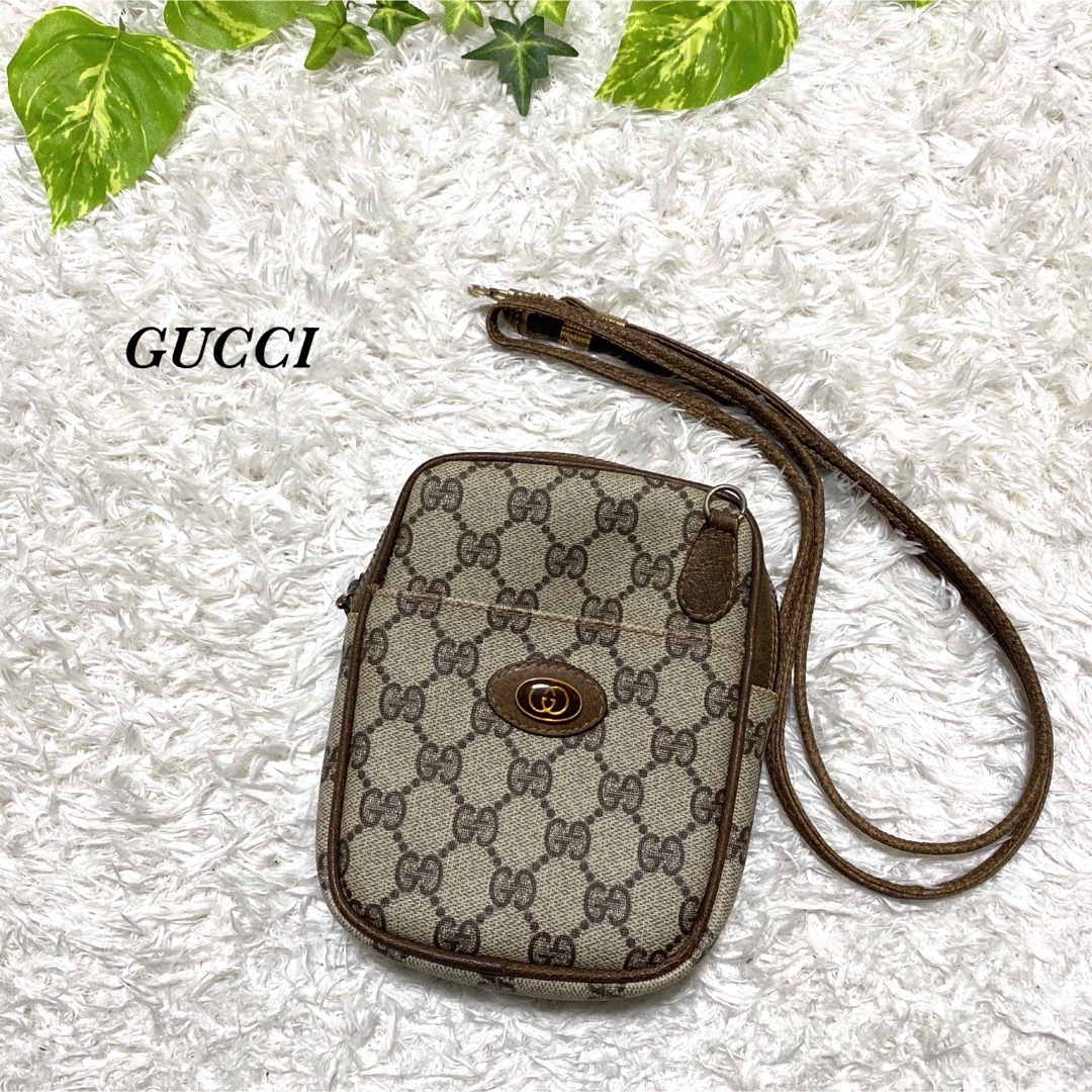 Gucci(グッチ)のオールドグッチ　GUCCI 希少品　激レア　ショルダーバッグ　GG柄 レディースのバッグ(ショルダーバッグ)の商品写真