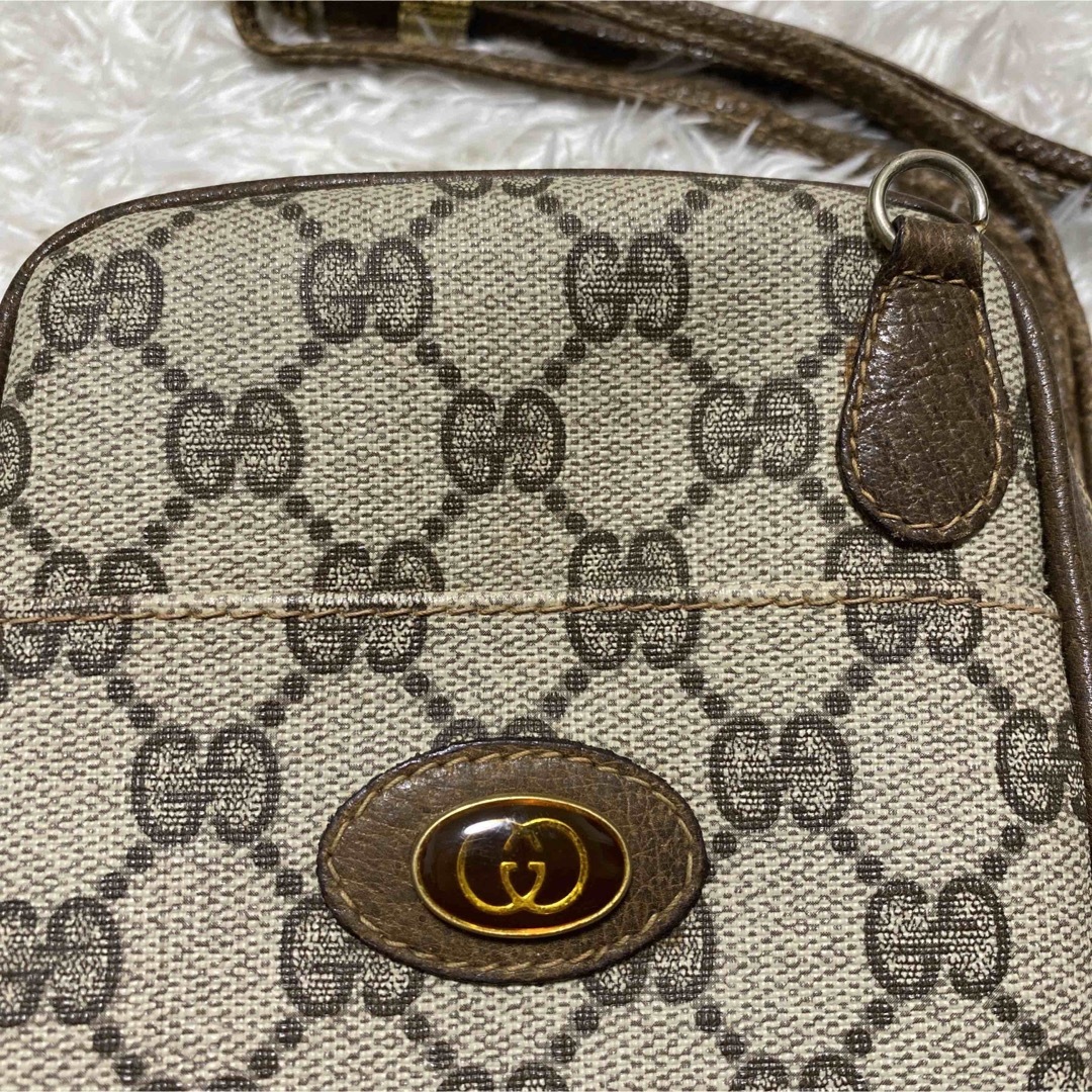 Gucci(グッチ)のオールドグッチ　GUCCI 希少品　激レア　ショルダーバッグ　GG柄 レディースのバッグ(ショルダーバッグ)の商品写真