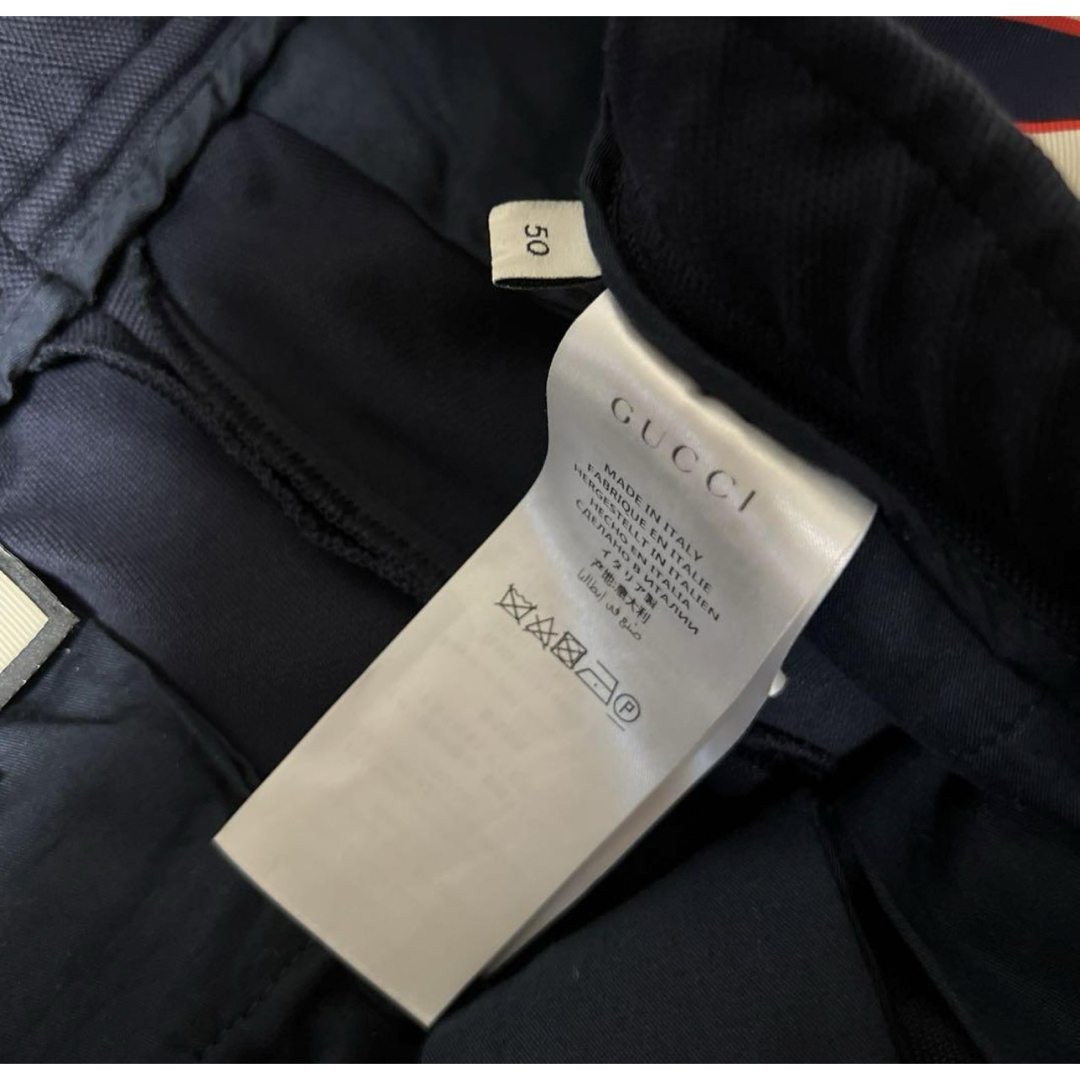 Gucci(グッチ)のGucci ストライプ ジョギングパンツ　Ｌ　定価12万　美品 メンズのパンツ(その他)の商品写真