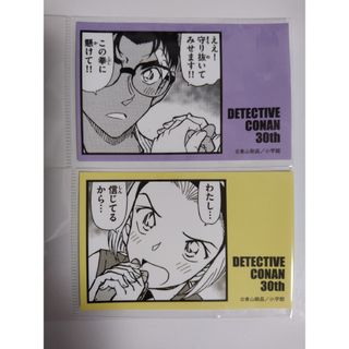 新品 2点 名探偵コナン展 ステッカー 鈴木園子 京極真 黒の組織 30周年(その他)