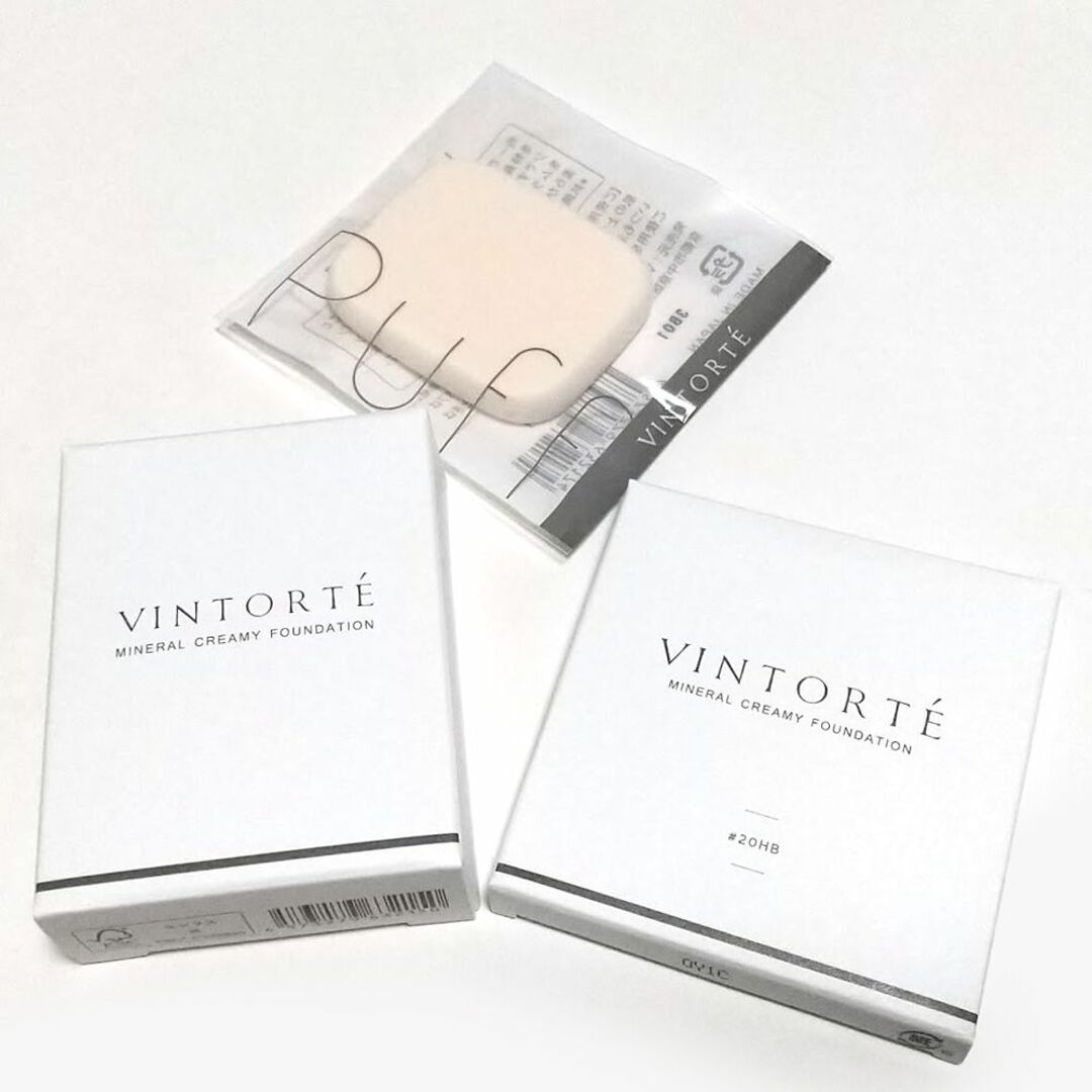 VINTORTE(ヴァントルテ)のVINTORTE ミネラルクリーミーファンデーション ケース・パフ付き コスメ/美容のベースメイク/化粧品(ファンデーション)の商品写真