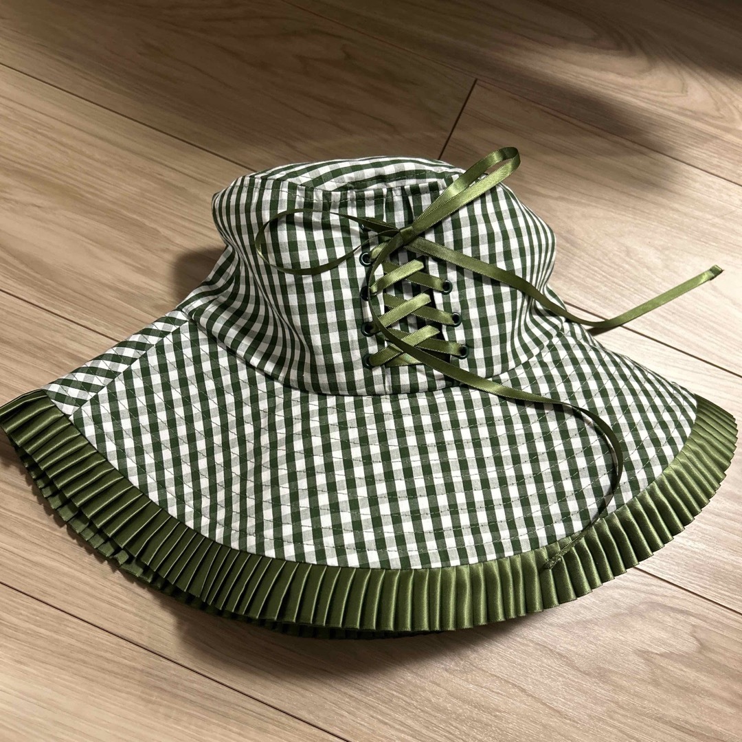 Yellow boots(イエローブーツ)のYELLOギンガムチェックハット レディースの帽子(ハット)の商品写真