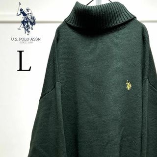 ユーエスポロアッスン(U.S. POLO ASSN.)のU.S. POLO ASSN/ポロ/オーバーサイズ/ビッグシルエットセーター/L(ニット/セーター)