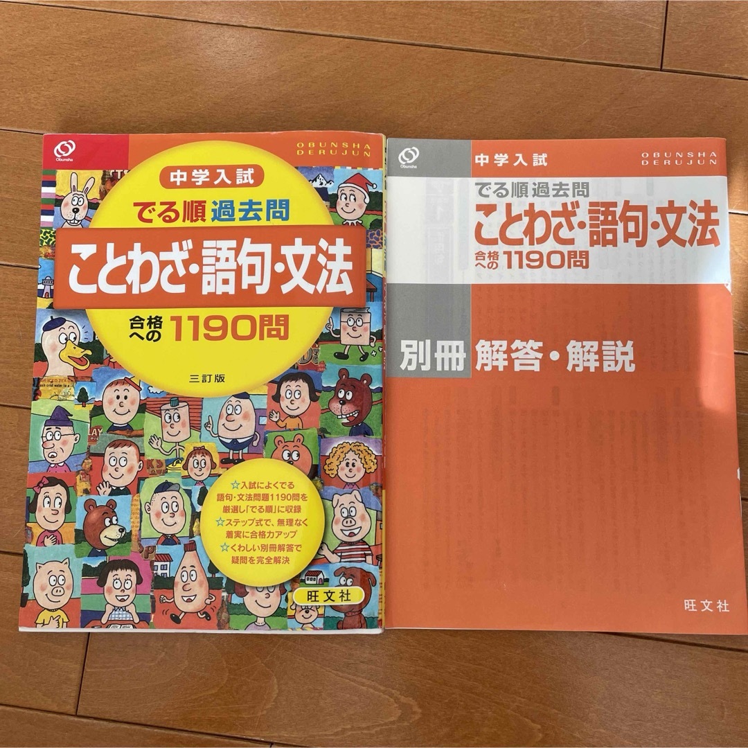 旺文社(オウブンシャ)の中学入試でる順過去問　ことわざ・語句・文法合格への１１９問 エンタメ/ホビーの本(語学/参考書)の商品写真