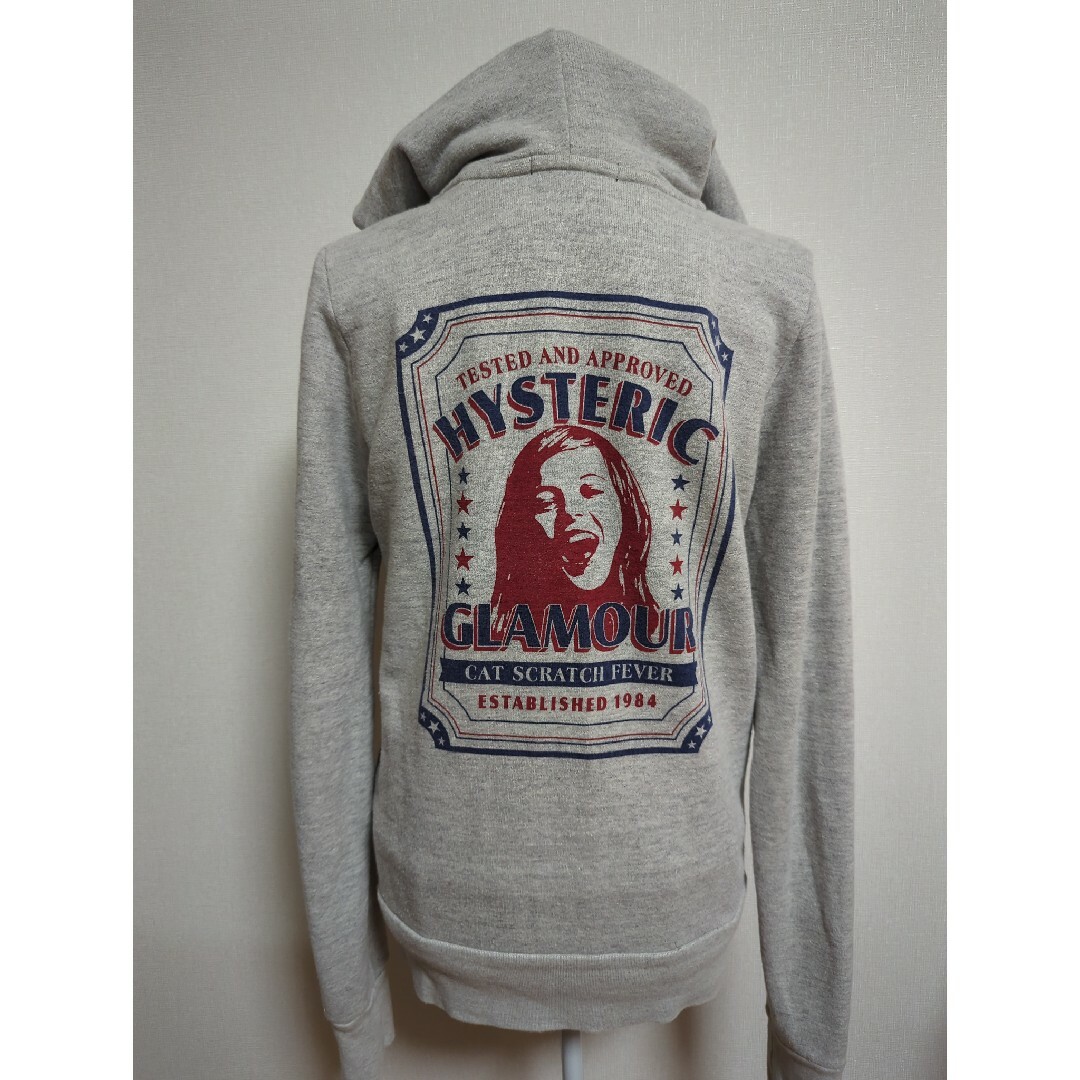 HYSTERIC GLAMOUR(ヒステリックグラマー)のヒステリックグラマー　ヒスガール両面ロゴジップアップパーカー レディースのトップス(パーカー)の商品写真