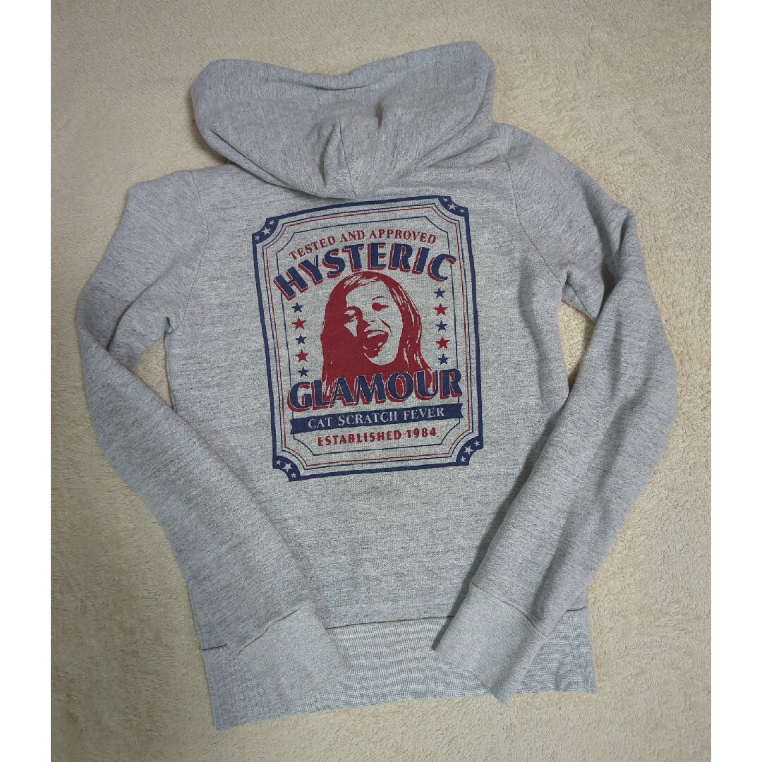 HYSTERIC GLAMOUR(ヒステリックグラマー)のヒステリックグラマー　ヒスガール両面ロゴジップアップパーカー レディースのトップス(パーカー)の商品写真