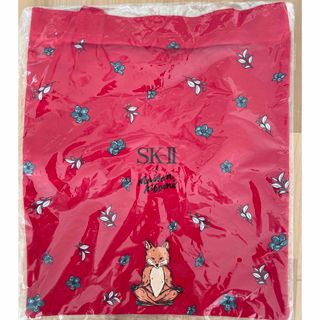 メゾンキツネ(MAISON KITSUNE')のSK-II×MaisonKitsune コラボデザイントートバッグ 赤(トートバッグ)