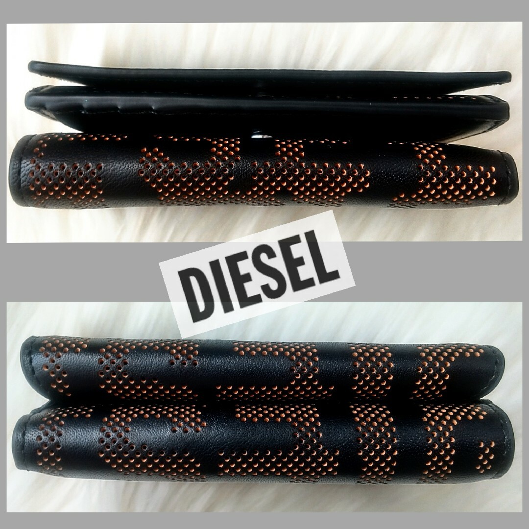 DIESEL(ディーゼル)のディーゼル DIESEL✪三つ折りウォレット コンパクトモノグラム✪現行品 美品 メンズのファッション小物(折り財布)の商品写真