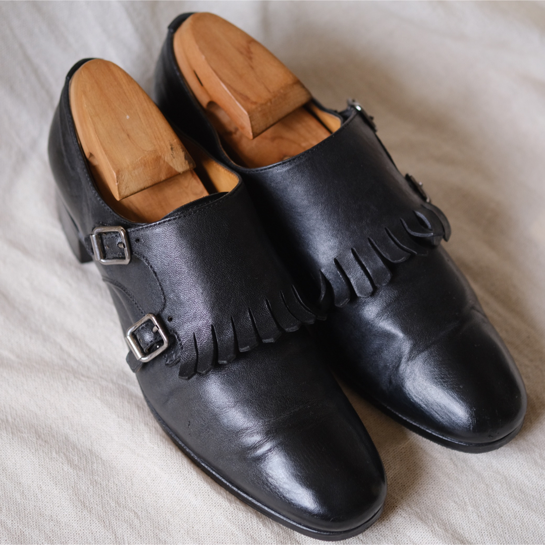 Church's(チャーチ)の希少church’sチャーチ フリンジドダブルモンク黒37 レディースの靴/シューズ(ローファー/革靴)の商品写真