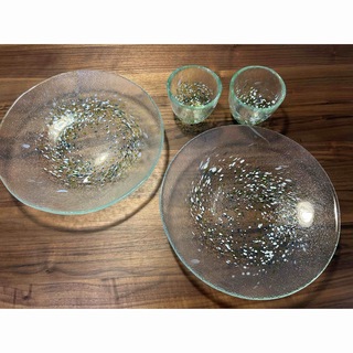 トウヨウササキガラス(東洋佐々木ガラス)の東洋佐々木ガラス　綿皿　めん猪口　綿皿　2組セット(食器)