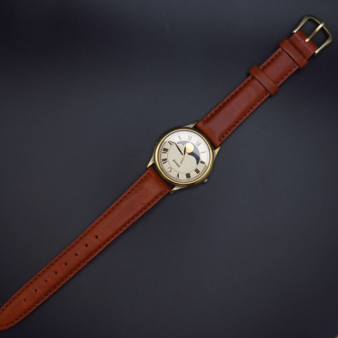 SEIKO - SEIKO AVENUE ムーンフェイズ 腕時計 デイト ローマン SEIKO - SEIKO AVENUE ムーンフェイズ 腕時計 デイト ローマン