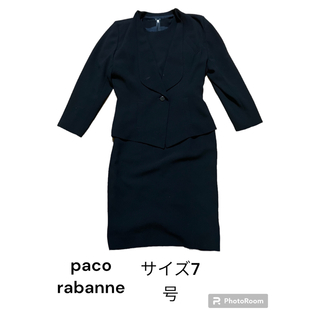 パコラバンヌ(paco rabanne)のpaco rabanne フォーマルスーツ２点セット　サイズ7号　ブラック(スーツ)