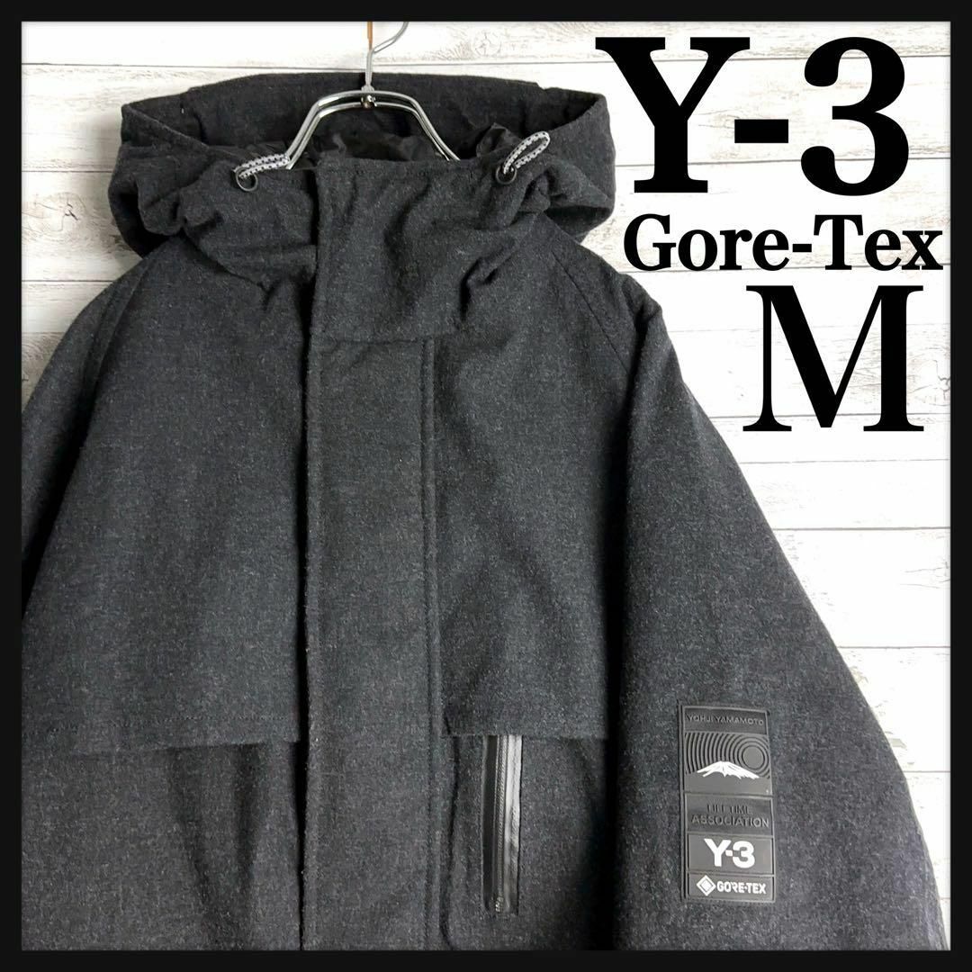 Y-3(ワイスリー)の9059【即完売モデル】Y-3☆アームロゴGore-Texジャケット　美品 メンズのジャケット/アウター(ステンカラーコート)の商品写真