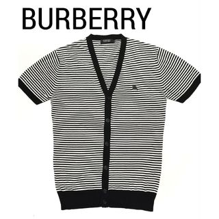 【美品】BURBERRY(バーバリー)メンズ半袖カーディガン M