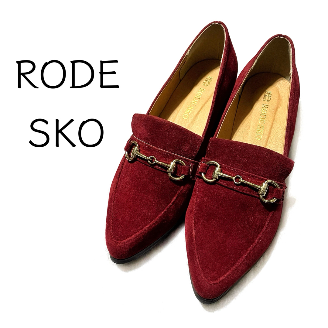 RODE SKO(ロデスコ)のRODE SKO  フロッキー加工 ローファー パンプス レディースの靴/シューズ(ローファー/革靴)の商品写真