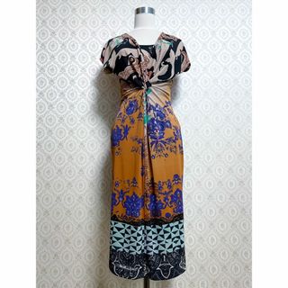 エトロ(ETRO)のETRO エトロ オリエンタル柄物ワンピース(ひざ丈ワンピース)