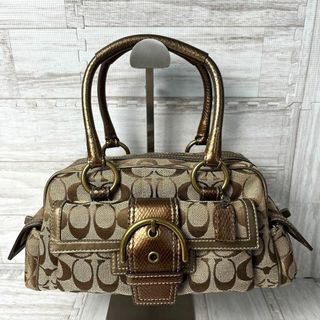 COACH - COACH コーチ 2way ショルダーバッグ 花柄 デニム バイカラー