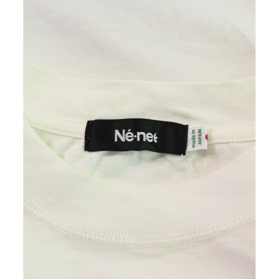 Ne-net(ネネット)のNe-net ネネット Tシャツ・カットソー 2(M位) 白 【古着】【中古】 レディースのトップス(カットソー(半袖/袖なし))の商品写真