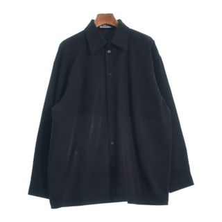 バレンシアガ(Balenciaga)のBALENCIAGA バレンシアガ カジュアルシャツ 34(XS位) 黒 【古着】【中古】(シャツ/ブラウス(長袖/七分))