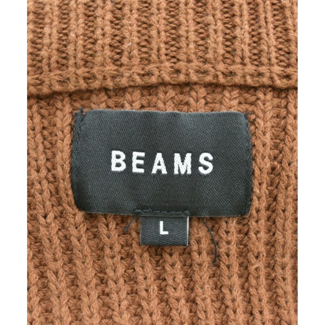 BEAMS(ビームス)のBEAMS ビームス ニット・セーター L 茶 【古着】【中古】 メンズのトップス(ニット/セーター)の商品写真