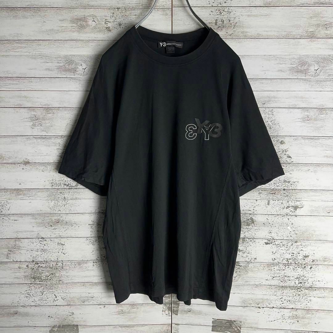 Y-3(ワイスリー)の8783【希少デザイン】Y-3☆ワンポイント刺繍ロゴtシャツ　入手困難　美品 メンズのトップス(Tシャツ/カットソー(半袖/袖なし))の商品写真