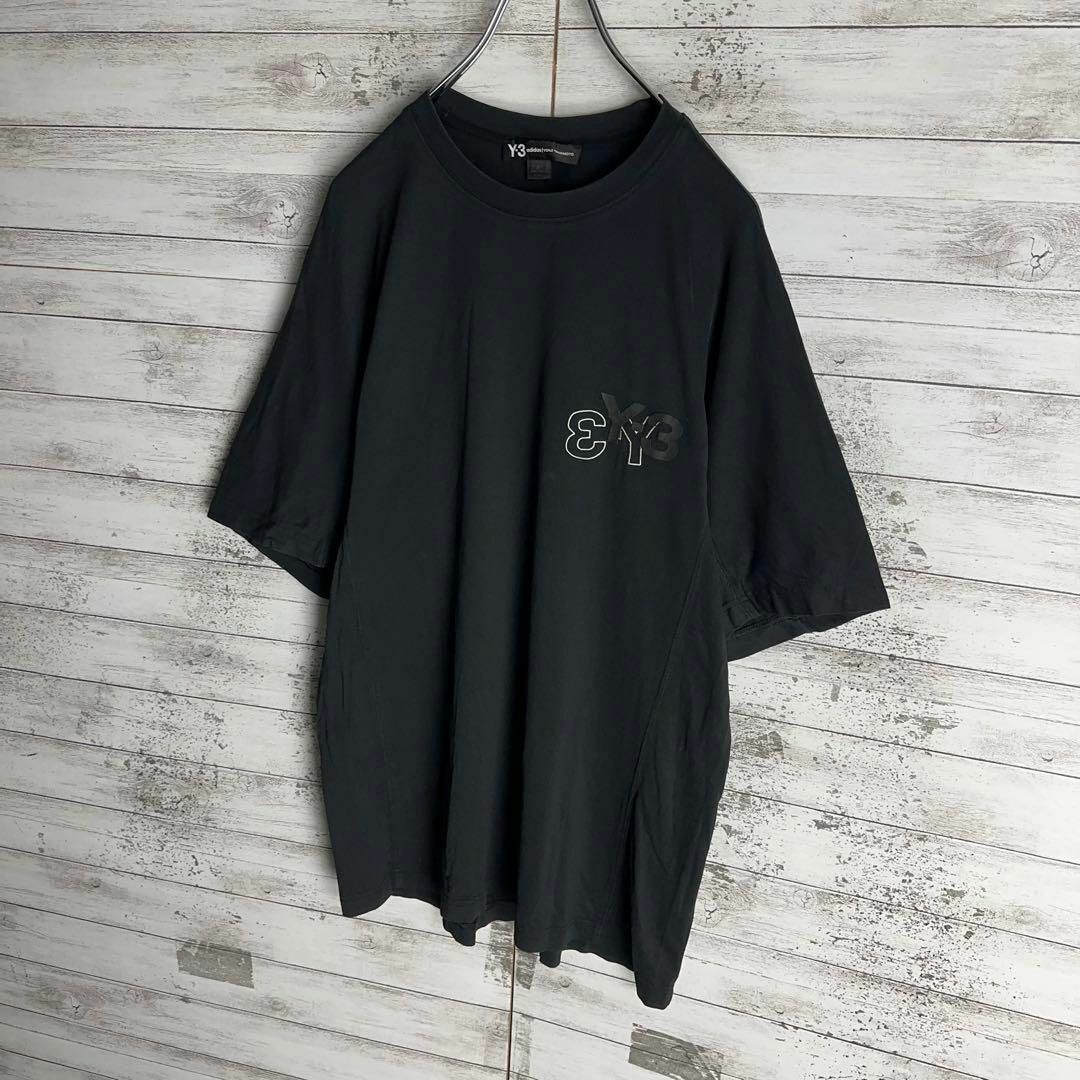 Y-3(ワイスリー)の8783【希少デザイン】Y-3☆ワンポイント刺繍ロゴtシャツ　入手困難　美品 メンズのトップス(Tシャツ/カットソー(半袖/袖なし))の商品写真