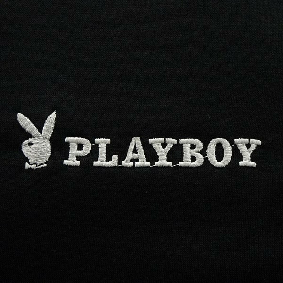 PLAYBOY(プレイボーイ)の新品 プレイボーイ 2023秋冬 裏起毛 ライン スウェット M 黒 メンズのトップス(スウェット)の商品写真