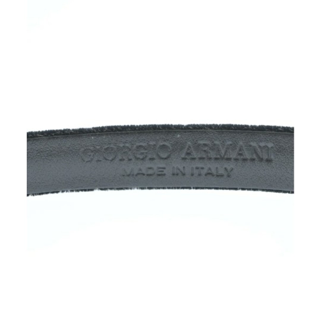 Giorgio Armani(ジョルジオアルマーニ)のGIORGIO ARMANI ジョルジオアルマーニ ベルト 46 黒 【古着】【中古】 レディースのファッション小物(ベルト)の商品写真