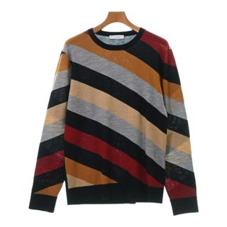 ジェイダブリューアンダーソン(J.W.ANDERSON)のJW Anderson ニット・セーター M 黒系xグレーx赤等(総柄) 【古着】【中古】(ニット/セーター)