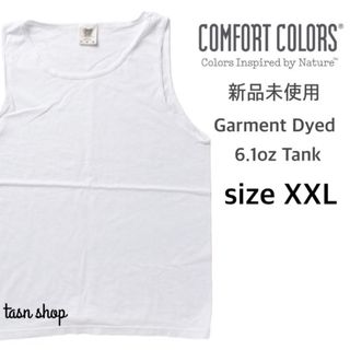 【コンフォート カラーズ】新品未使用 無地 タンクトップ ホワイト 2XL(タンクトップ)