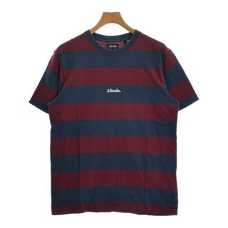 アフェンズ(Afends)のAFENDS アフェンズ Tシャツ・カットソー M エンジx紺(ボーダー) 【古着】【中古】(Tシャツ/カットソー(半袖/袖なし))