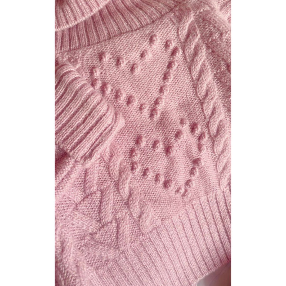 Katie(ケイティー)のKatie winter hearts knit pink レディースのトップス(ニット/セーター)の商品写真