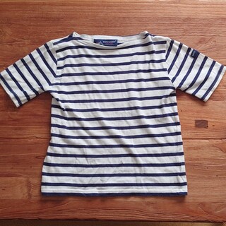 セントジェームス(SAINT JAMES)のセントジェームス　半袖　8ans 紺×白(Tシャツ/カットソー)