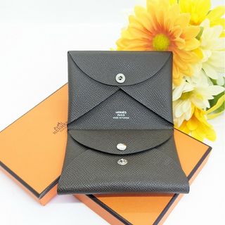 エルメス(Hermes)のHERMES エルメス ヴォーエプソン カルヴィ デュオ コインケース B刻印(コインケース)