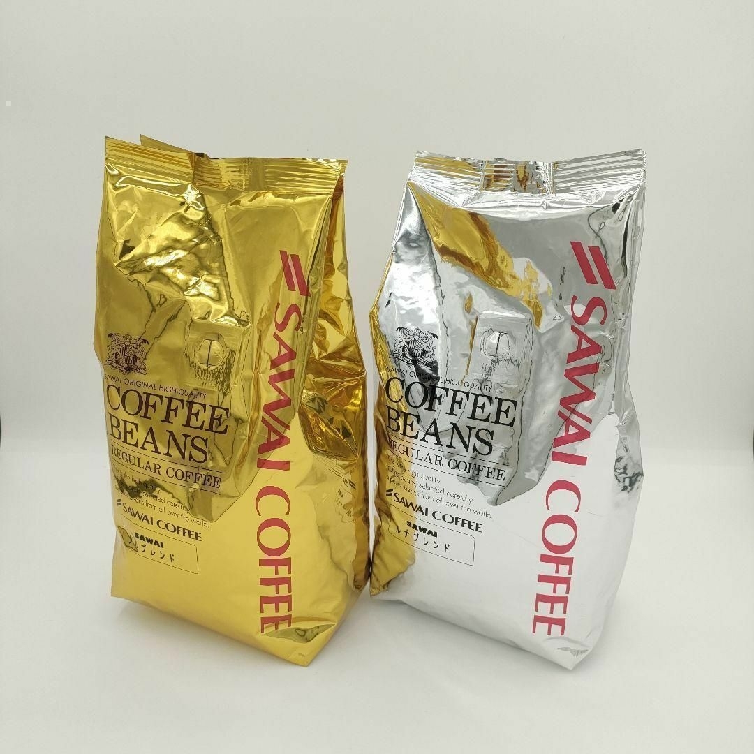 澤井珈琲　コーヒー豆　珈琲豆　ルナブレンド　ソルブレンド　金　銀　400g×2袋 食品/飲料/酒の飲料(コーヒー)の商品写真