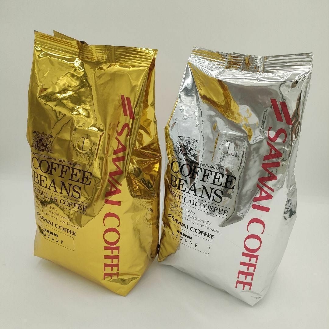 澤井珈琲　コーヒー豆　珈琲豆　ルナブレンド　ソルブレンド　金　銀　400g×2袋 食品/飲料/酒の飲料(コーヒー)の商品写真