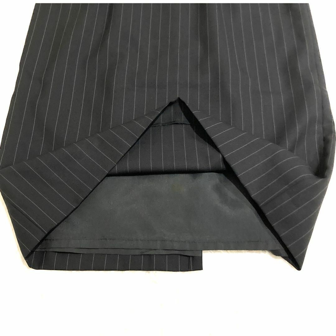 agnes b.(アニエスベー)のアニエスベー ジャケット&ワンピース　ピンストライプ　ブラック　サイズ2 レディースのフォーマル/ドレス(スーツ)の商品写真