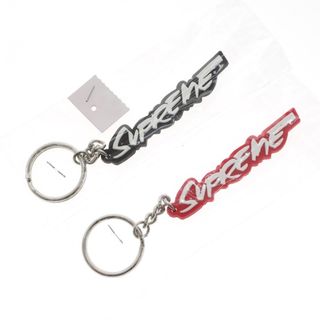 シュプリーム(Supreme)の【中古】【未使用】シュプリーム Supreme 2020年秋冬 Futura Logo Keychain キーチェーン キーホルダー ブラックxレッド【メンズ】(キーホルダー)