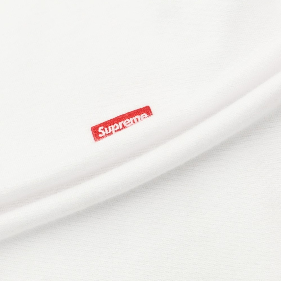 Supreme(シュプリーム)の【中古】シュプリーム Supreme 2023年秋冬 Small Box L/S Tee コットン クルーネック 長袖Ｔシャツ ホワイト【サイズL】【メンズ】 メンズのトップス(Tシャツ/カットソー(七分/長袖))の商品写真