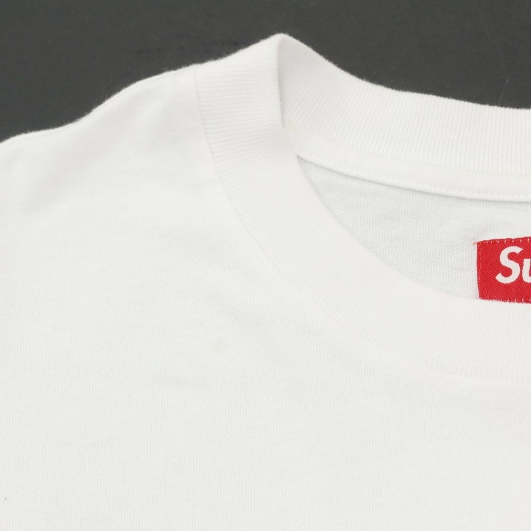 Supreme(シュプリーム)の【中古】シュプリーム Supreme 2023年秋冬 Small Box L/S Tee コットン クルーネック 長袖Ｔシャツ ホワイト【サイズL】【メンズ】 メンズのトップス(Tシャツ/カットソー(七分/長袖))の商品写真