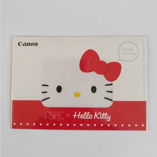 ハローキティ(ハローキティ)の未開封　canon　inspic　HelloKitty　クリアファイル　文具女子(キャラクターグッズ)