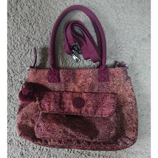 ♥新品タグ付き♥ Kipling キプリング トートバッグ ピンクパイソン柄