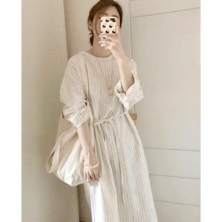 爽やか♡ロングシャツワンピース♡オーバーサイズ(ロングワンピース/マキシワンピース)